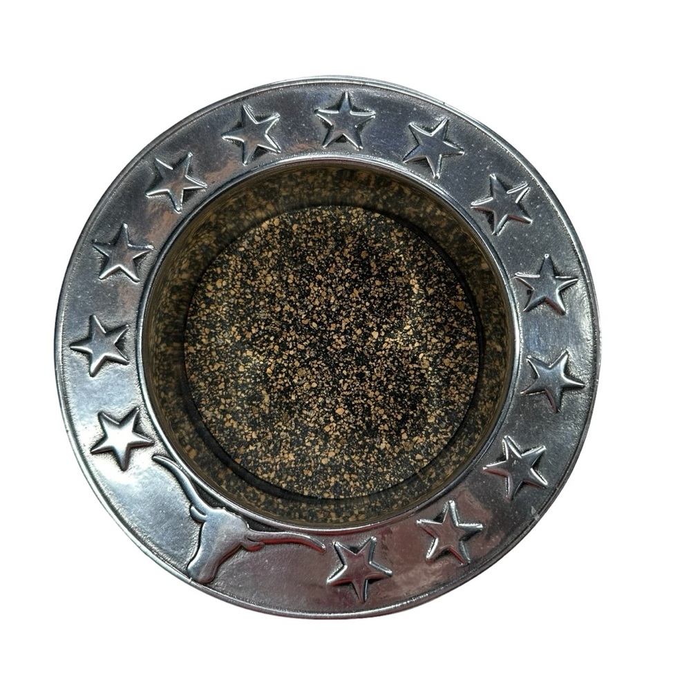 Wilton Armetale Western Longhorn with Stars Wine Bottle holder